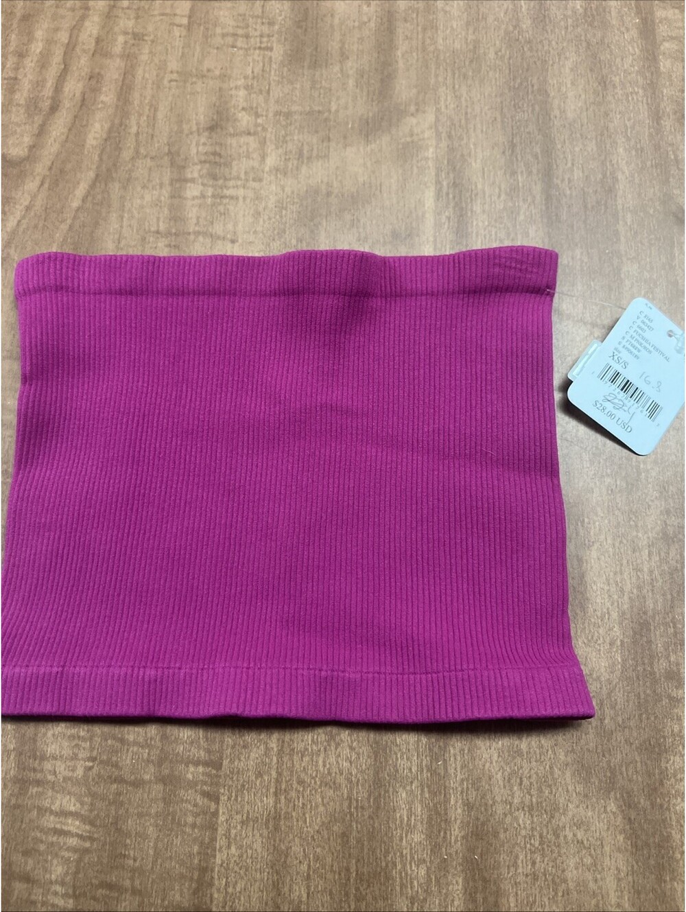 NWT Free People Intimately Tube Top XS/S Fucshia Festival